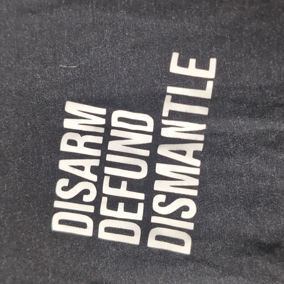 Disarm Defund Dismantle Graphic Tee, Unisex  XL, Bella Canvas - Picture 2 of 5